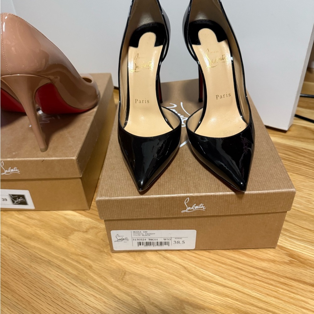 Christian Louboutin Black Patent Heels